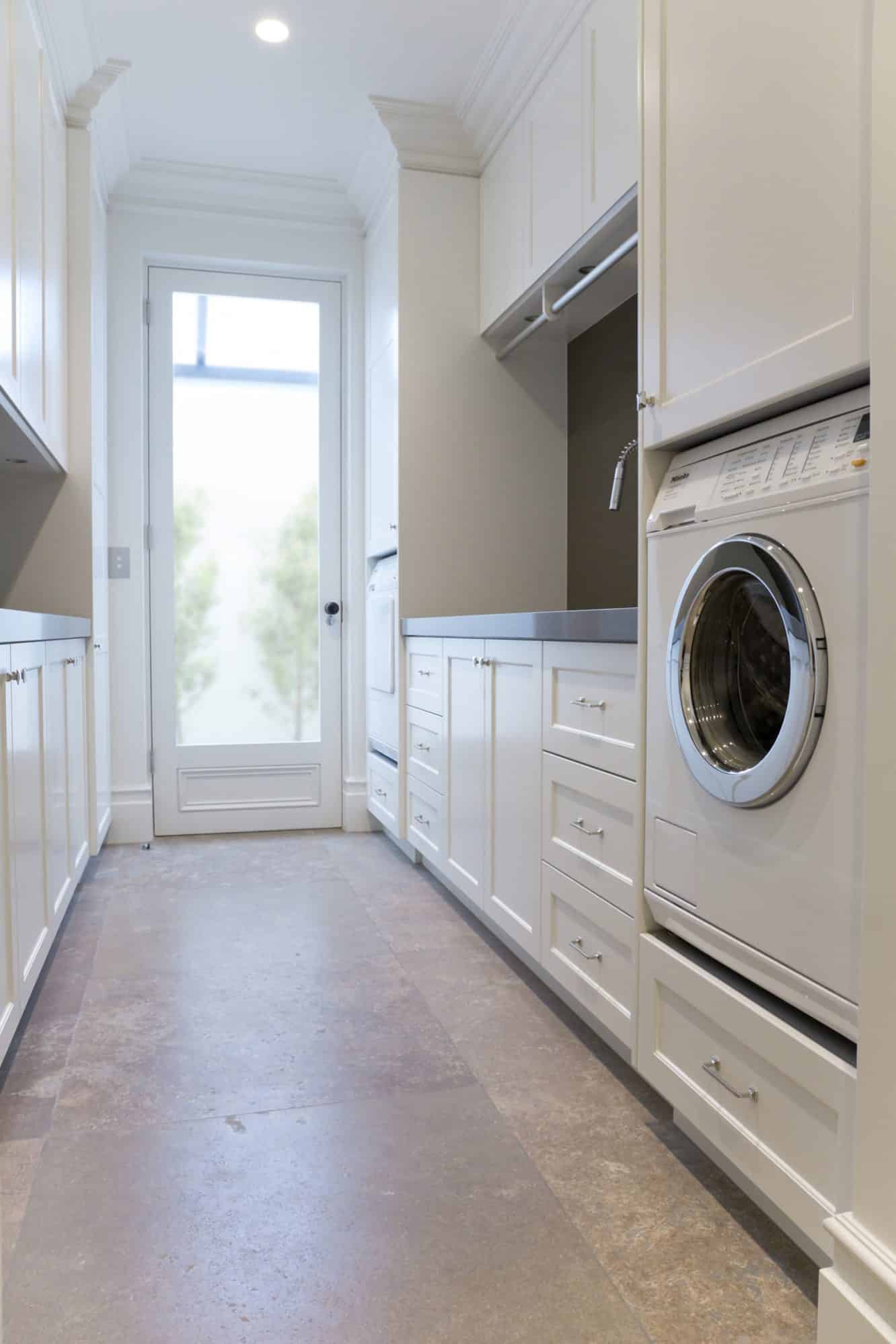 Built in Miele washer and dryer