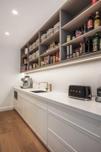 Scullery with open shelves and benchtop appliances Mosman 3 Kitchen